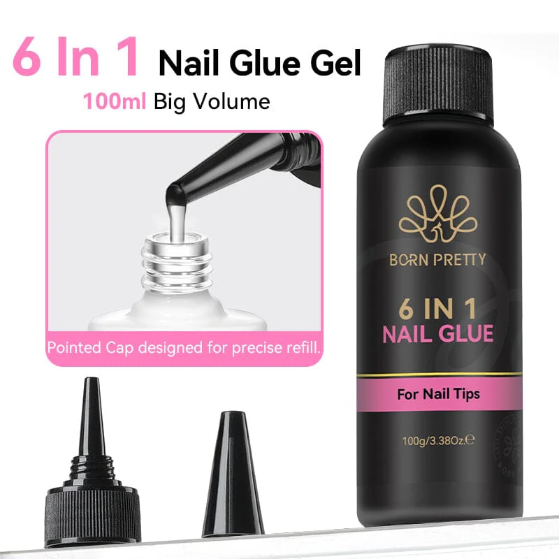 6 in 1 Nail Glue Gel 100g - Image 7