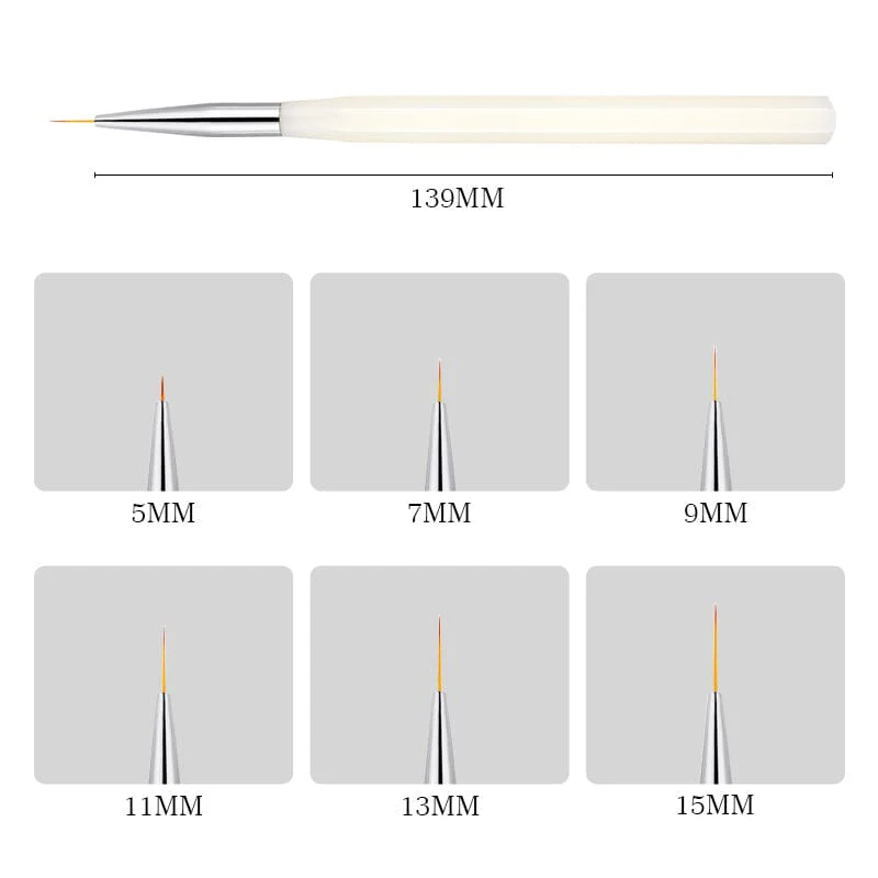 Liner Nail Brush 5/7/9/11/13/15mm - Image 11