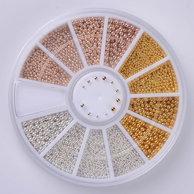 Metal Ball Nail Decoration in Wheel