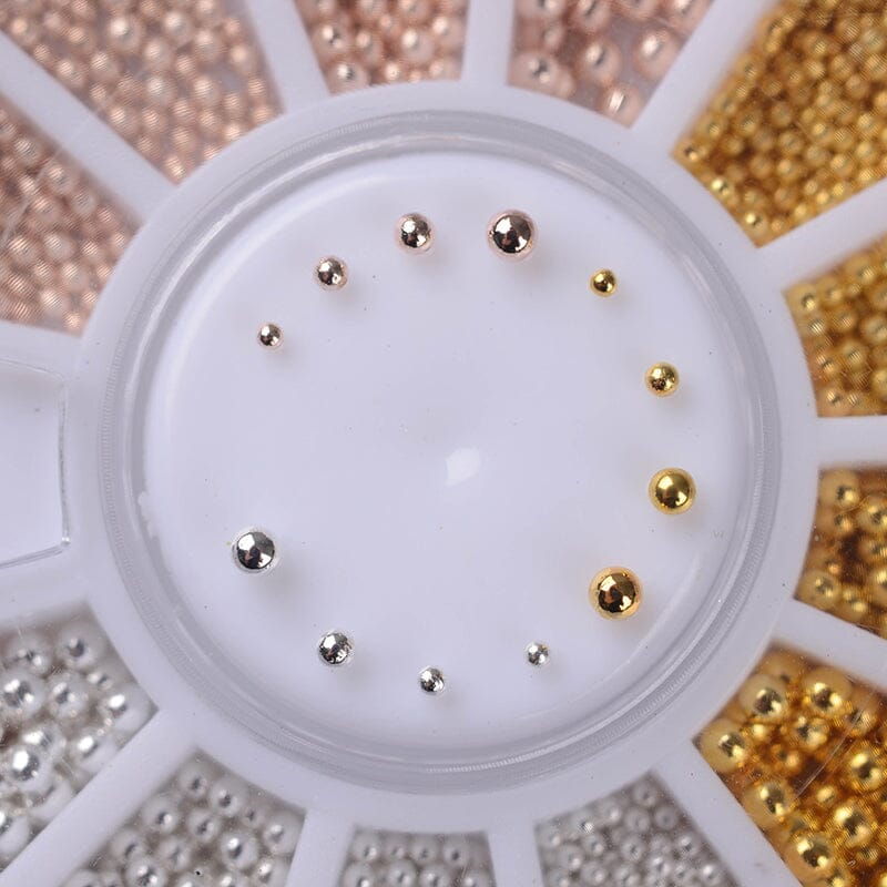 Metal Ball Nail Decoration in Wheel - Image 2