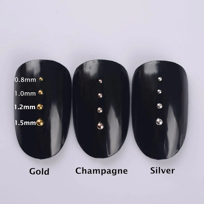 Metal Ball Nail Decoration in Wheel - Image 3