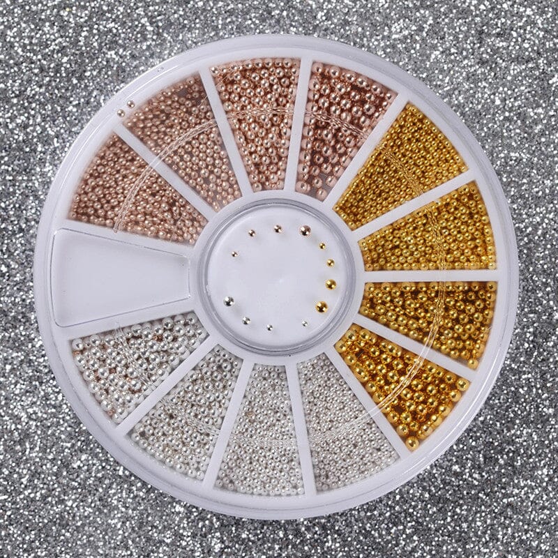 Metal Ball Nail Decoration in Wheel - Image 4