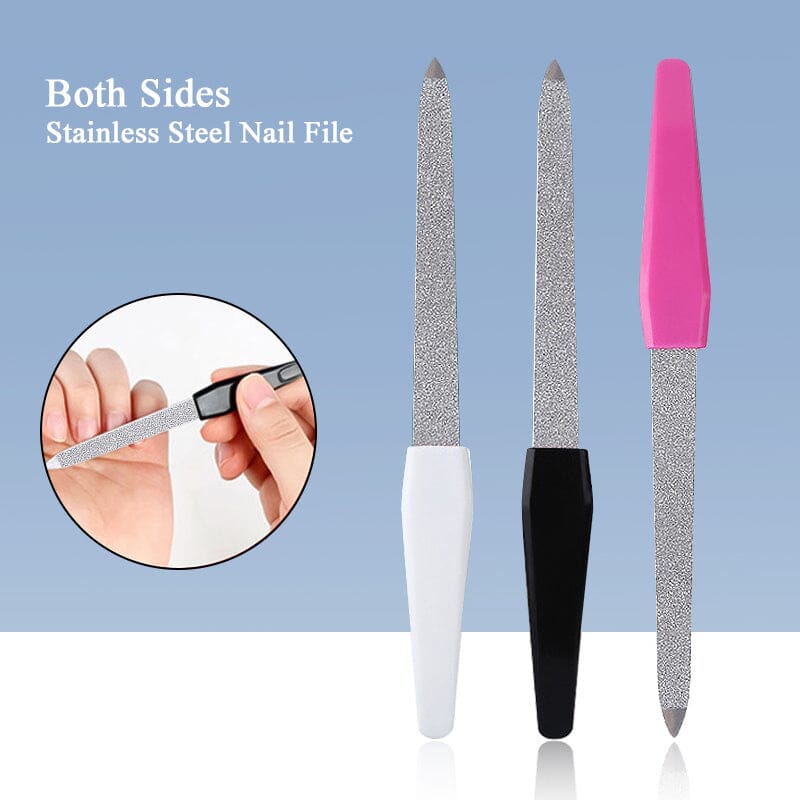 Metal Nail File Pink 15.4cm - Image 3