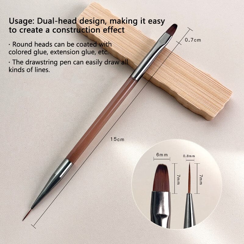 Construction & Liner Dual Ended Nail Brush - Image 4