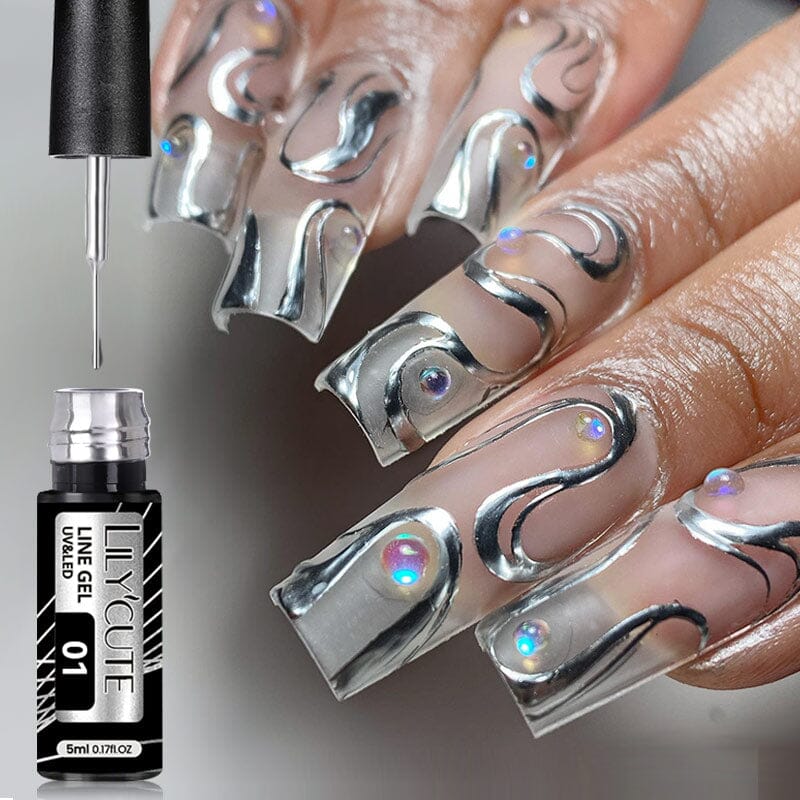 Metallic Line Nail Gel 5ml - Image 11