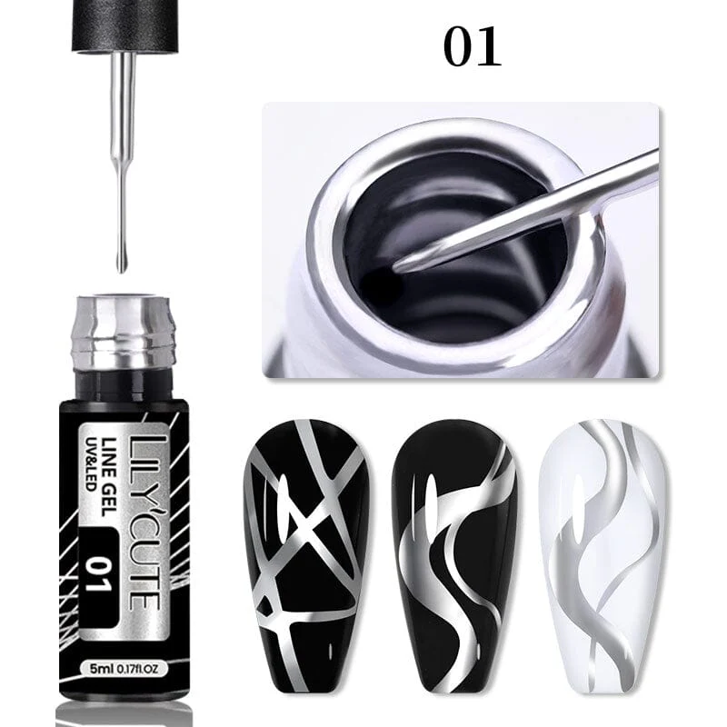 Metallic Line Nail Gel 5ml - Image 14