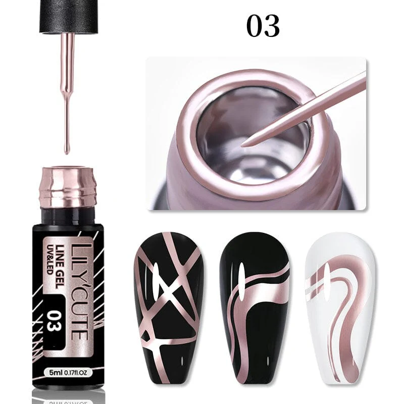 Metallic Line Nail Gel 5ml - Image 16