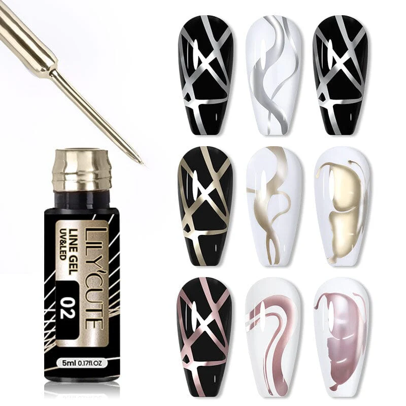 Metallic Line Nail Gel 5ml - Image 17