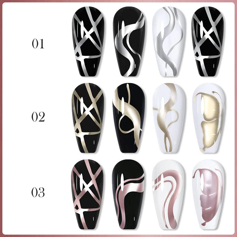 Metallic Line Nail Gel 5ml - Image 6