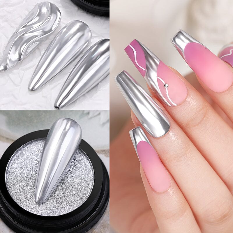 Metallic Mirror Effect Solid Chrome Nail Powder - Image 16
