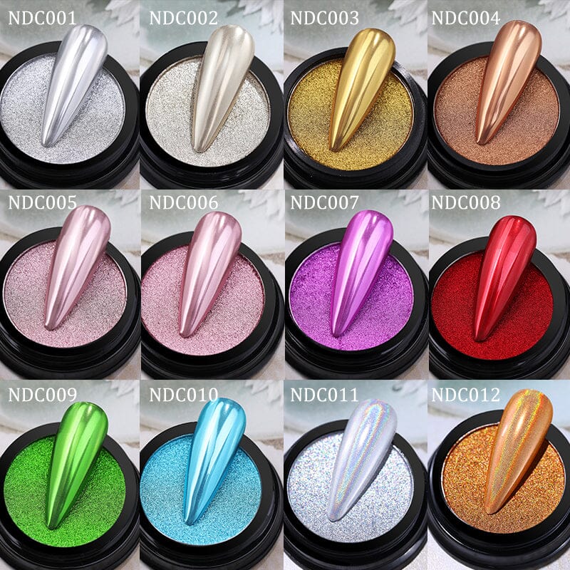 Metallic Mirror Effect Solid Chrome Nail Powder - Image 4