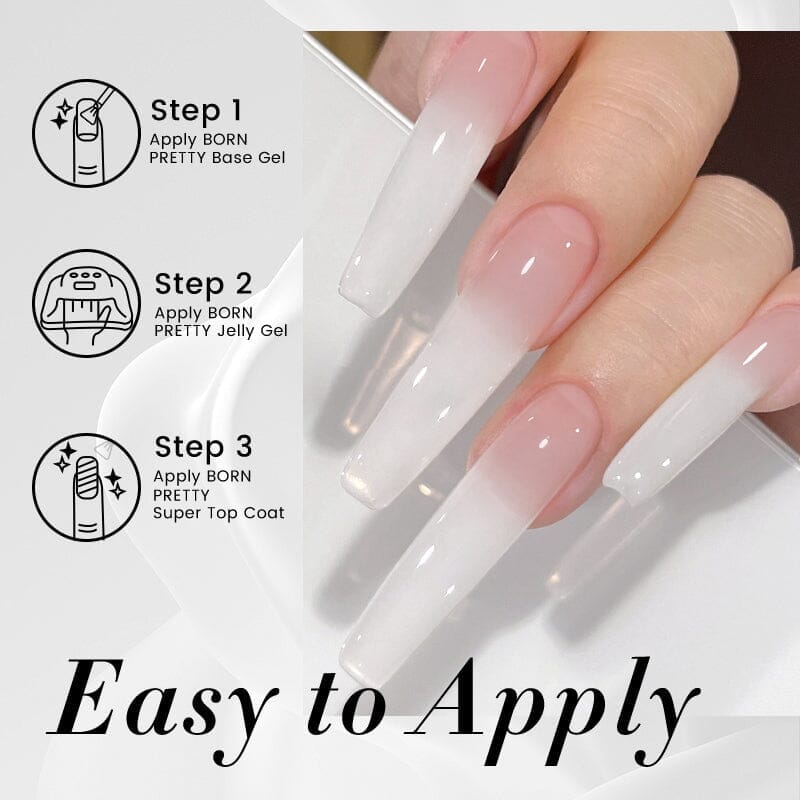 Milky White Jelly Gel 10ml - Image 6