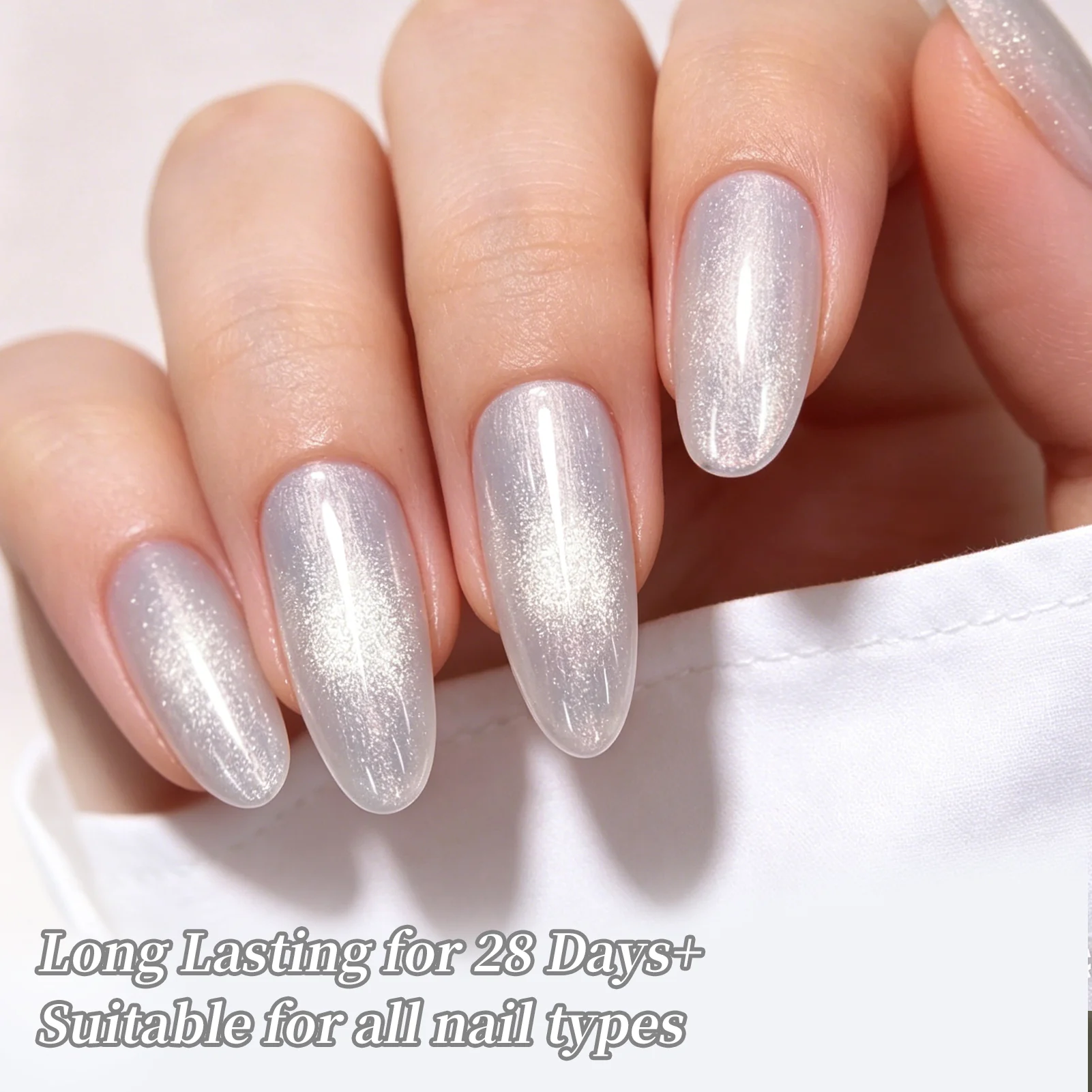 Moonlight Cat Magnetic Gel MY550 Pearl White 15ml - Image 2