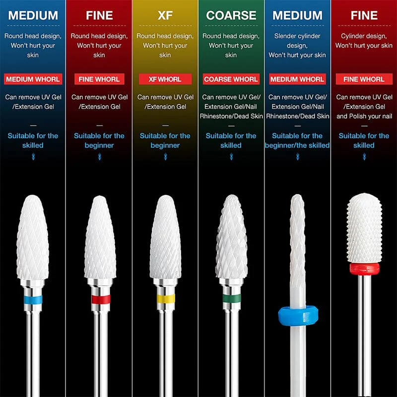 Nail Drill Bits Ceramic Grinding Head - Image 3