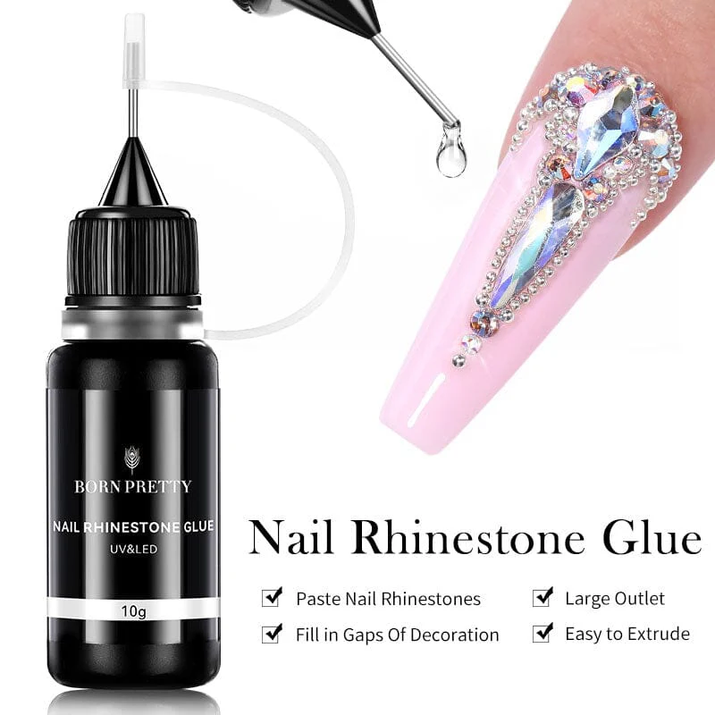Nail Rhinestone Glue Clear 10g - Image 4