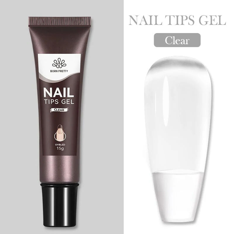 Nail Tips Gel Clear 15g - Image 10