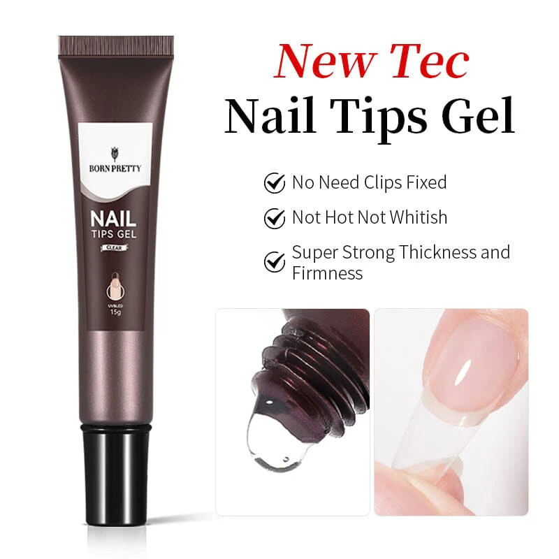 Nail Tips Gel Clear 15g - Image 3