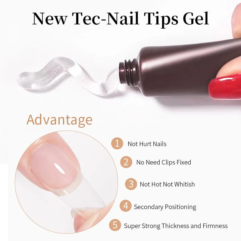 Nail Tips Gel Clear 15g - Image 5