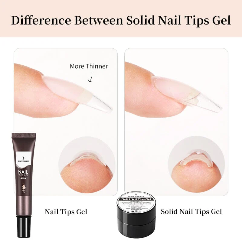 Nail Tips Gel Clear 15g - Image 9