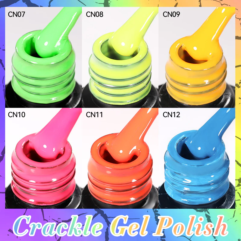 Neon Crackle Gel Polish LC-CN07 7ml - Image 7