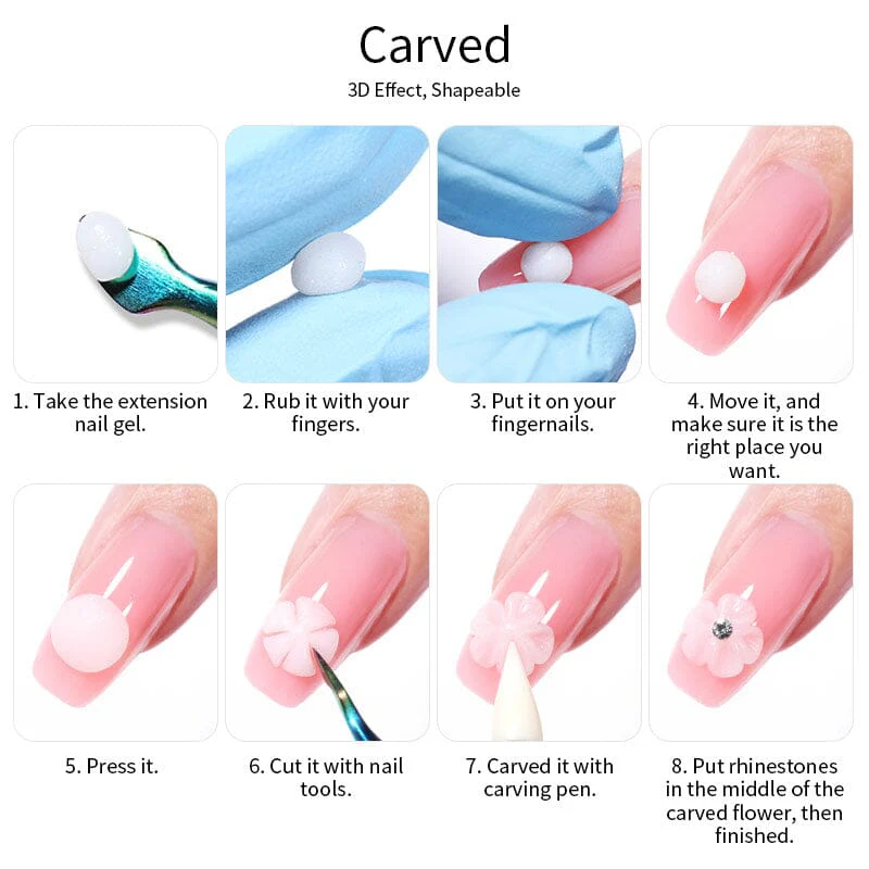 Non Stick Hand 5D Sculpting Extension Gel 8ml - Image 18