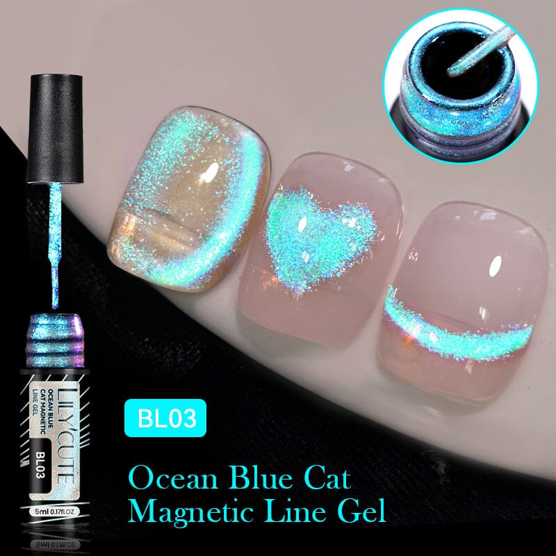 Ocean Blue Cat Magnetic Line Gel 5ml - Image 11