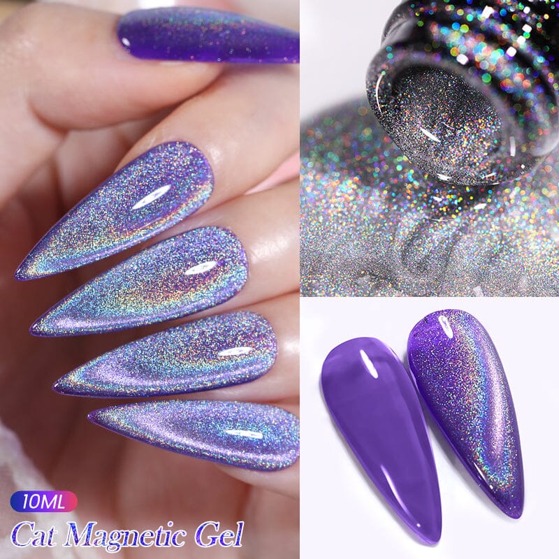 Omnipotent Iridescent Cat Magnetic Gel Nail Polish 10ml - Image 3