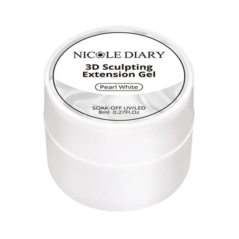Pearl White 3D Sculpting Extension Gel 8ml