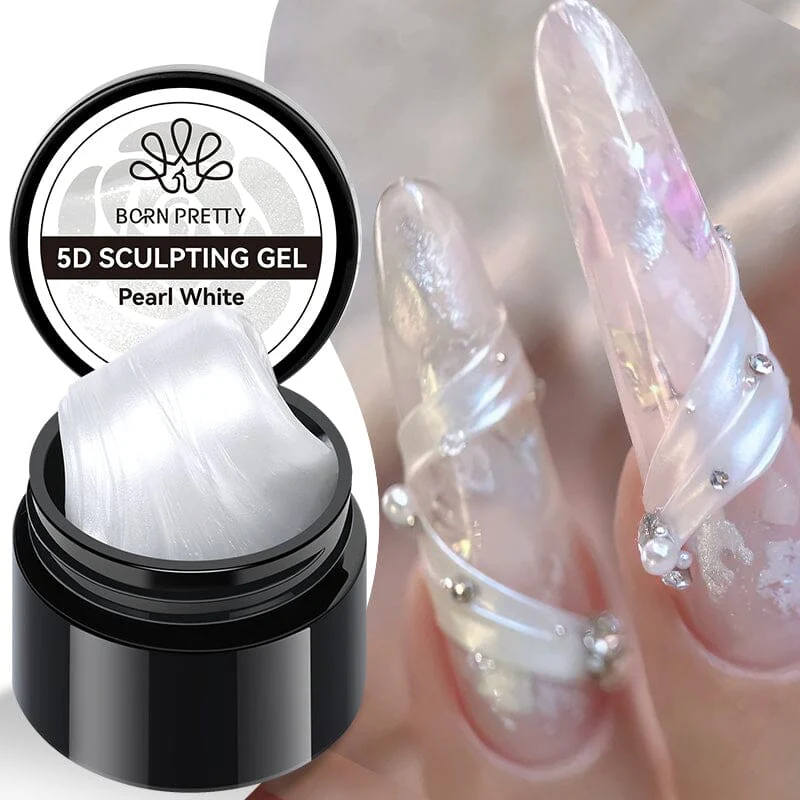 Pearl White 5D Sculpting Gel 5ml - Image 11