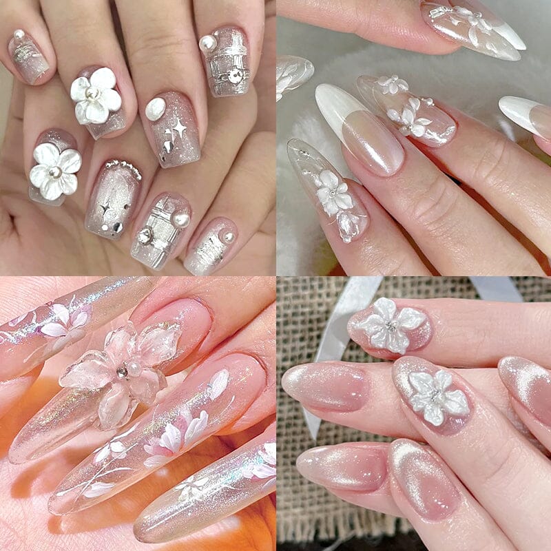 Pearl White Non Stick Hand 5D Sculpting Extension Gel 8ml - Image 2
