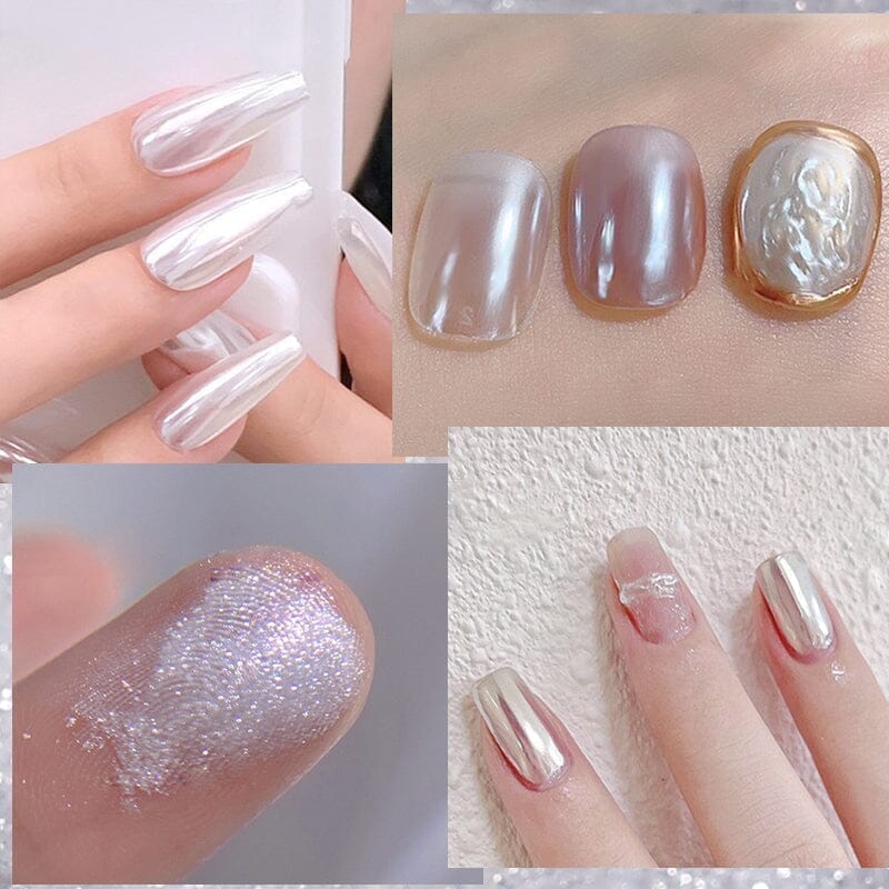 Pearlescent Chrome Powder #07 White - Image 3