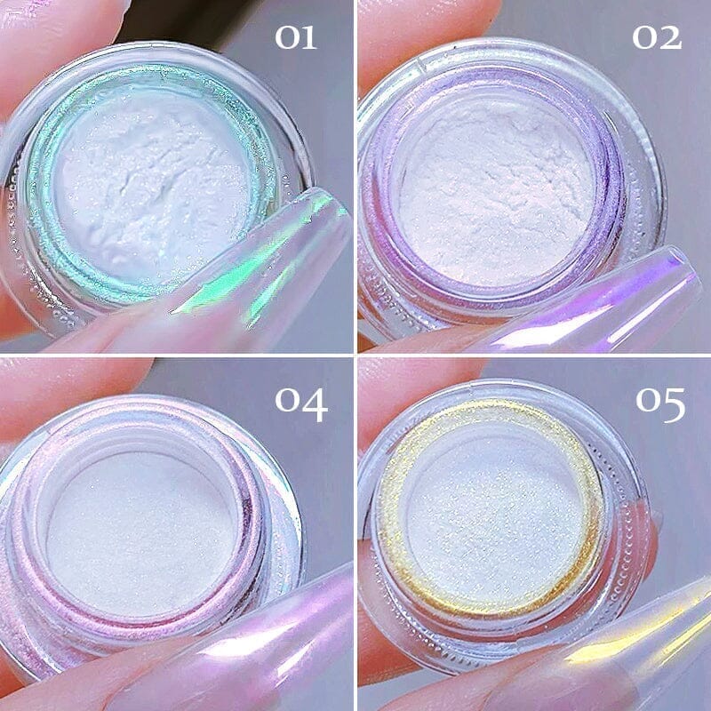 Pearlescent Chrome Powder #07 White - Image 4