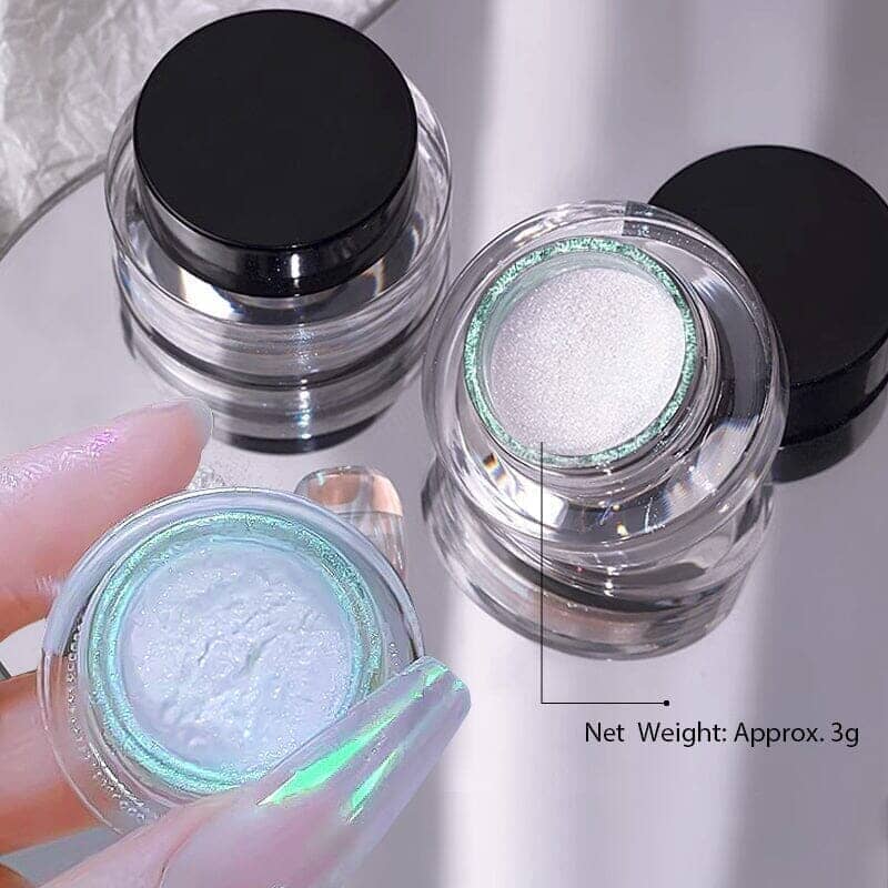 Pearlescent Chrome Powder #07 White - Image 7