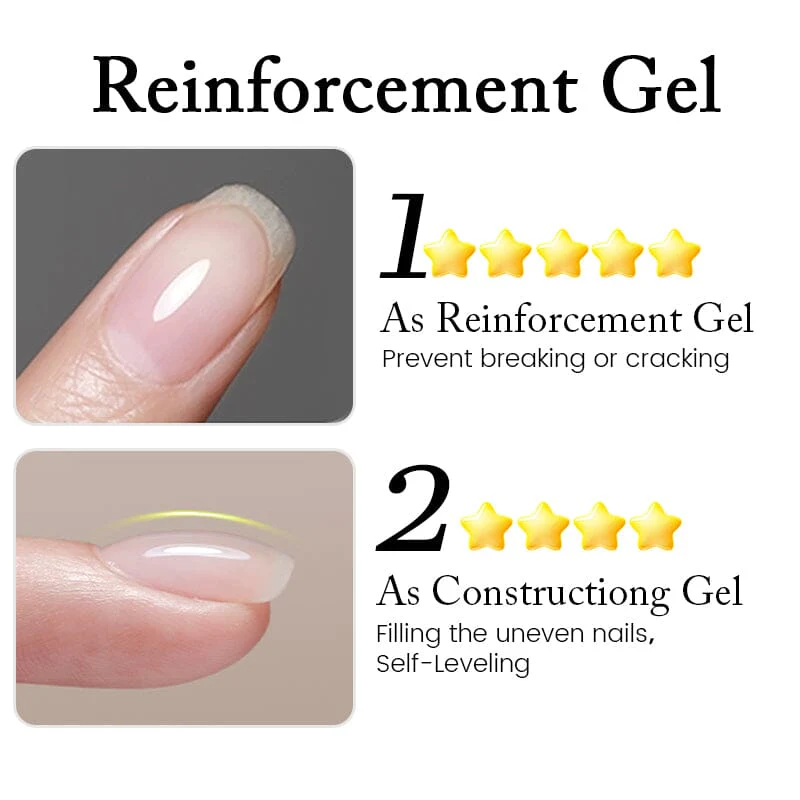 Peel Off Base Gel, Reinforcement Gel, Watercolor Nail Gel 7ml - Image 11