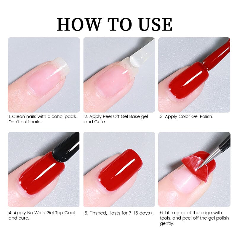 Peel Off Base Gel, Reinforcement Gel, Watercolor Nail Gel 7ml - Image 7
