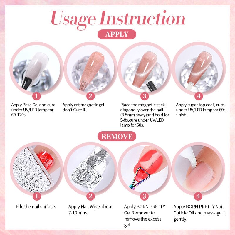 Pink Collection Cat Magnetic Gel Polish 10ml - Image 6