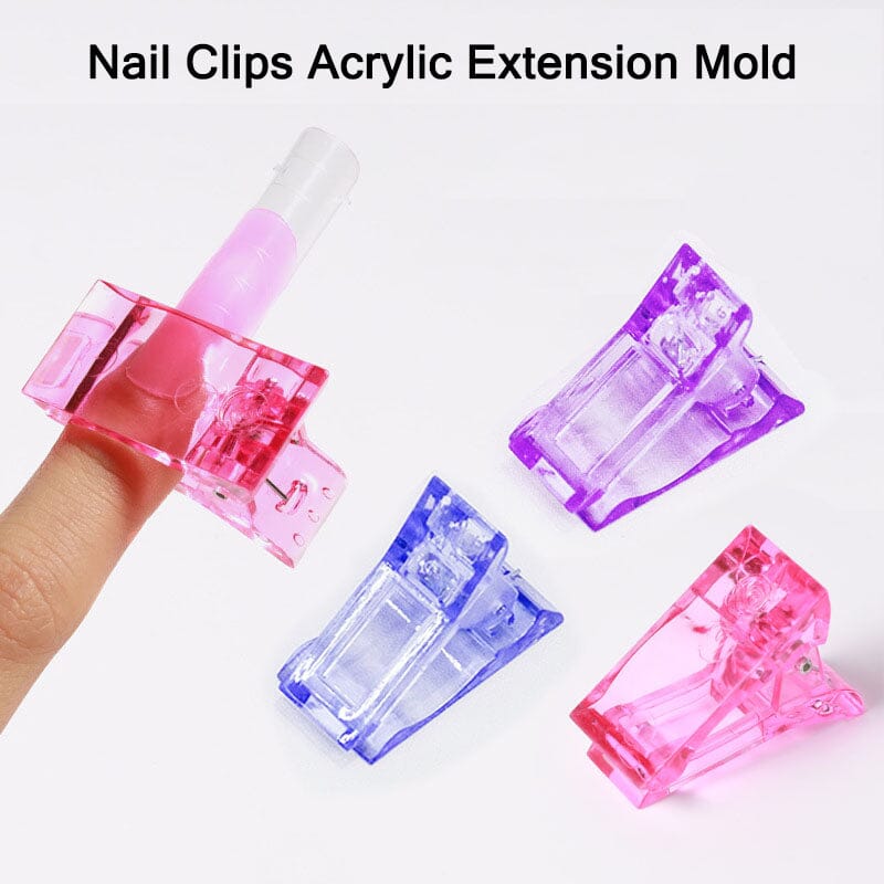 Pink Nail Clips Acrylic Extension Mold - Image 10