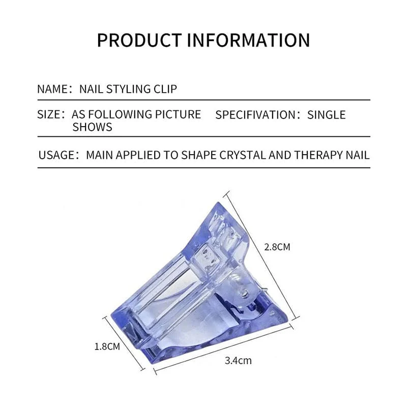 Pink Nail Clips Acrylic Extension Mold - Image 11