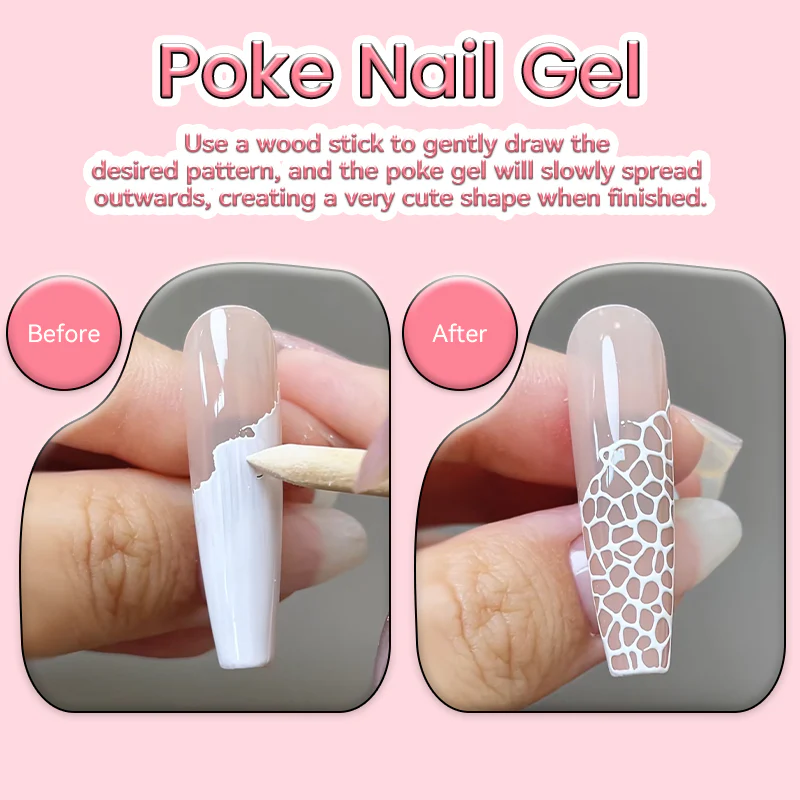 Poke Nail Gel Black 8ml - Image 9