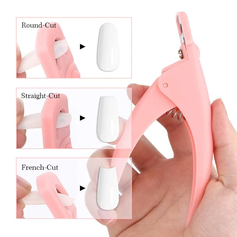 Purple Acrylic Nail Clippers Plastic Handle #01 - Image 5