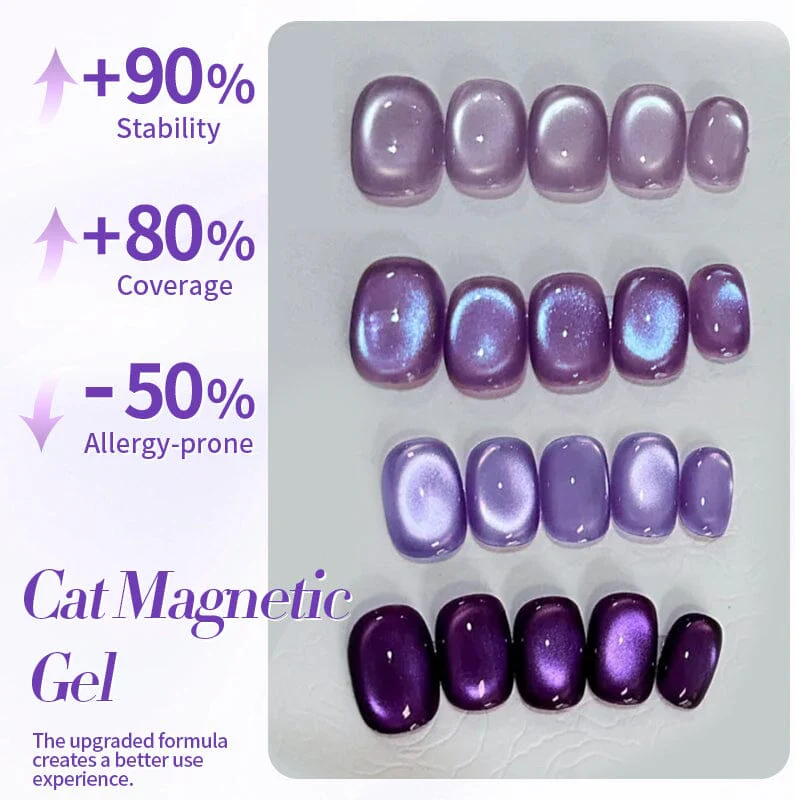 Purple Collection Cat Magnetic Gel Polish 10ml - Image 4