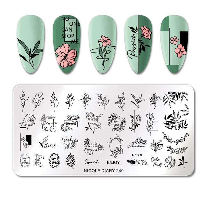 Rectangle Nail Stamping Plates - Image 72