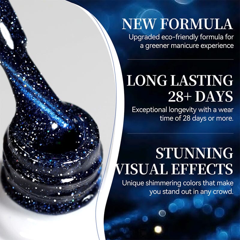 Reflective Cat Magnetic Gel MY414 Blue Diamond 10ml - Image 5