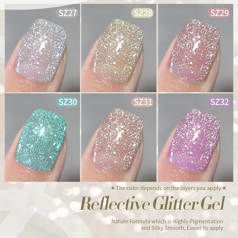 Reflective Glitter Gel Carat Mirage 10ml - Image 4