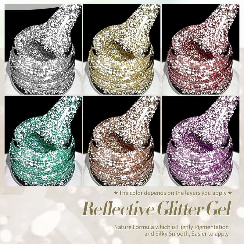 Reflective Glitter Gel Carat Mirage 10ml - Image 5