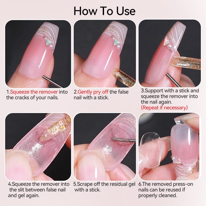 Remover For Solid Tips Gel 15ml - Image 3