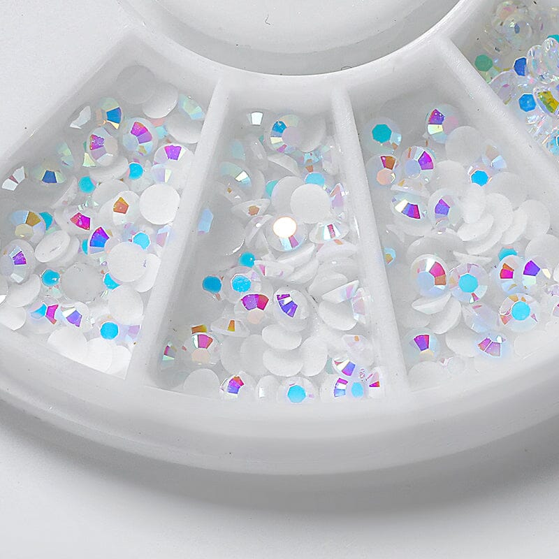 Resin Rhinestones Nail Wheel Decoration - Image 4