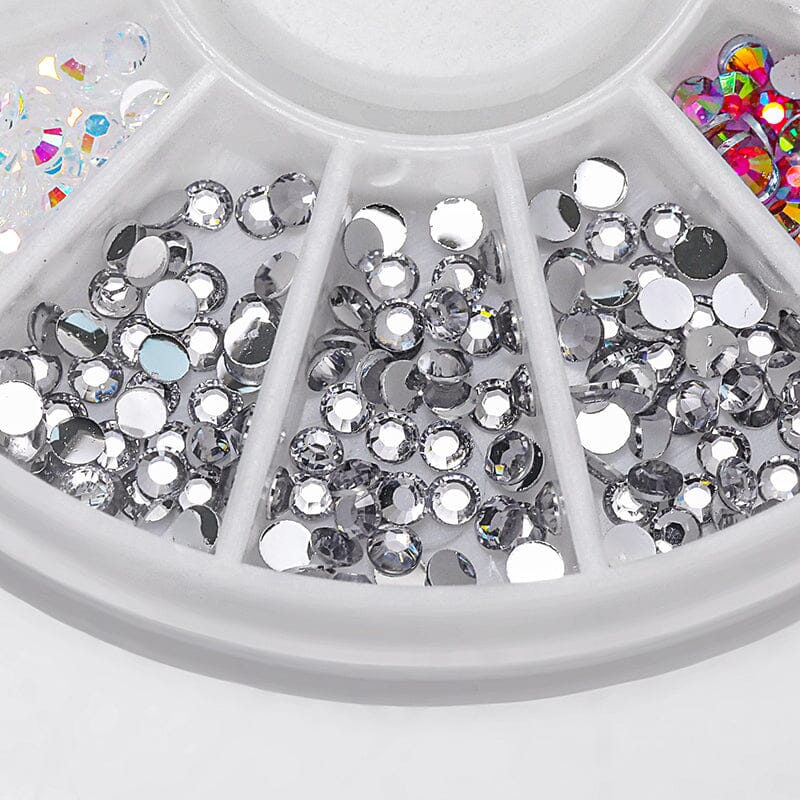 Resin Rhinestones Nail Wheel Decoration - Image 5