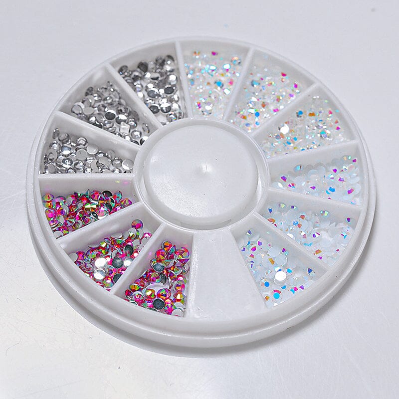 Resin Rhinestones Nail Wheel Decoration - Image 9