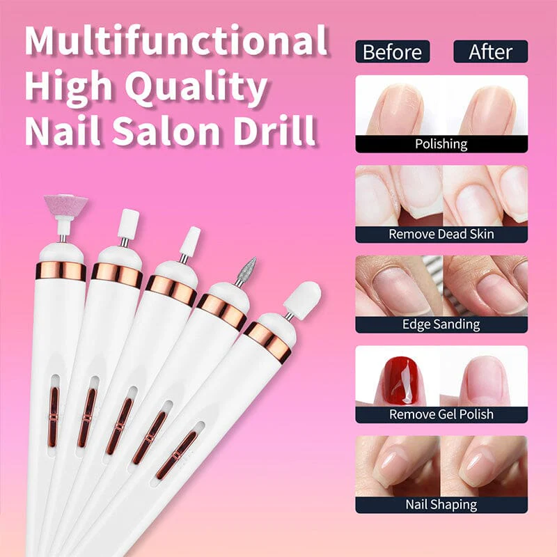 Rosegold Electric Nail Drill Machine With Light - Image 3